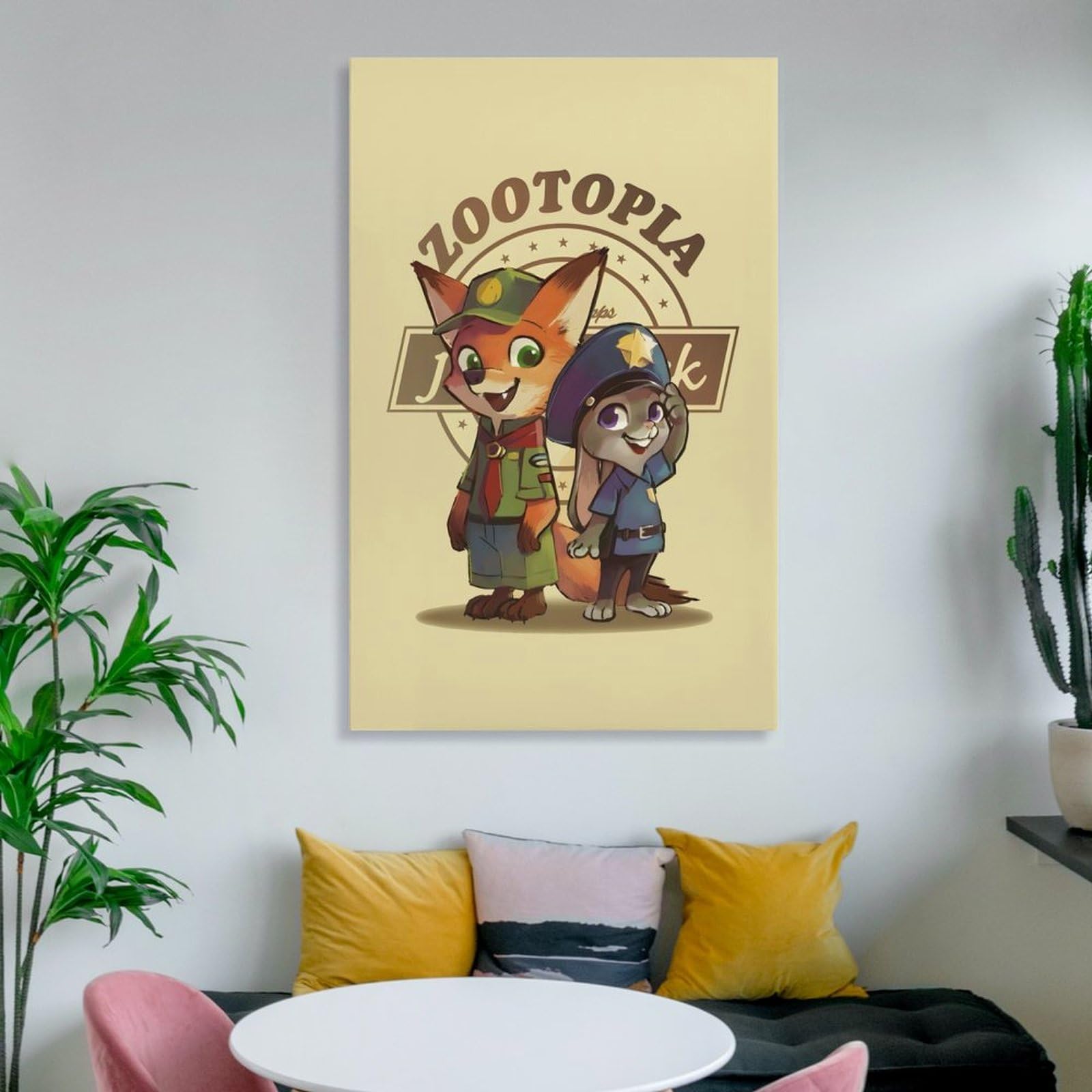 Amazon.co.jp: ズートピア ジュディ ニック アートポスター 飾り絵